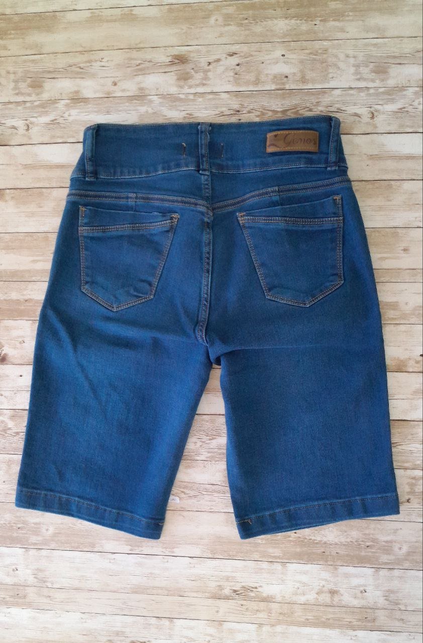 Bermuda de jeans doble boton elastizadas - Image 4